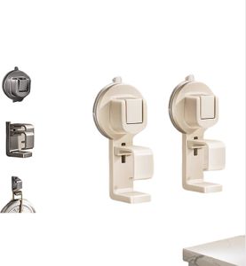 INF 2er-Pack Saugnapf-Waschbeckenablage, bohrfrei, Badezimmer-Waschbecken-Ablage Beige