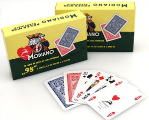 2er Pack Ramino - Poker 98 von Modiano, Romme - Bridge Spielkarten