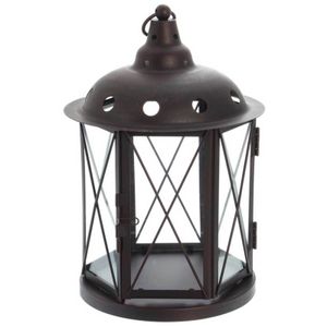 SIDCO Laterne Metall m. Aufhänger Windlicht Wandlaterne Kerzenhalter Lampe Gartenlampe