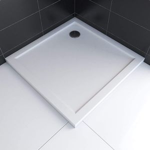 Sprchová vanička Marwell "Pure Acryl", biela, štvorcová, 90 x 90 x 4 cm