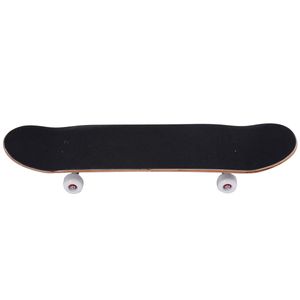 GOPLUS Skateboard Komplettboard Mini Cruiser Funboard Ahornholz 79 x 20cm schwarz