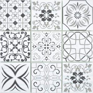 Mosani MOS160-0301, Mosaik, Glas, Weiß, Indoor, Rechteck, 300 mm