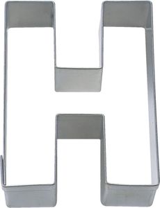 Städter Ausstecher Buchstabe H, Ausstechform, Plätzchenform, Keks, Plätzchen, Edelstahl, 6.5 cm, 112773