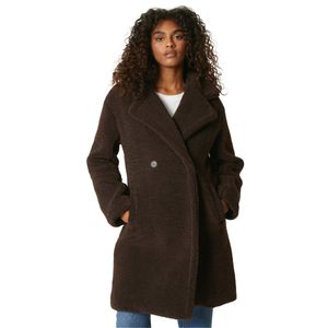 Dorothy Perkins - Midi kabát pro ženy DP4805 (L) (Hnědá)