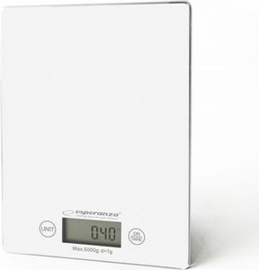 Esperanza EKS002W Küchenwaage Weiß Arbeitsfläche Rechteck Elektronische Küchenwaage