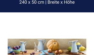 Küchenrückwand Collage Herbst Brett Holz M1219 – Acrylglas / 240cm / 50cm