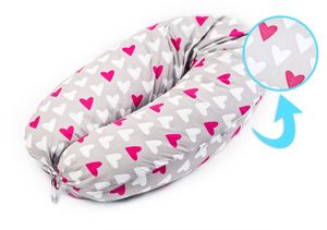 Kojící polštář Sensillo XL- Srdce růžové