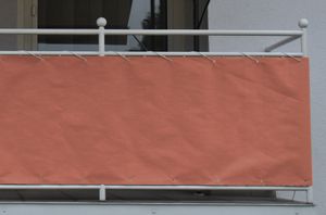 Angerer Balkonbespannung Style 75 cm terra, Länge: 8 Meter