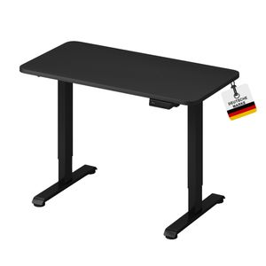 ALBATROS Výškově nastavitelný stůl LIFT 2P11, 110x60 cm, černý, elektrický stůl s nastavitelnou výškou a digitálním displejem, optimální jako stojící stůl, kancelářský stůl nebo stůl ve stoje