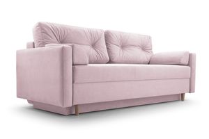 Sofa mit Schlaffunktion Schlafsofa Sofabett 3-Sitzer 213 × 74 × 100 cm Couch DL-Klapp-System Astoria Queens 19