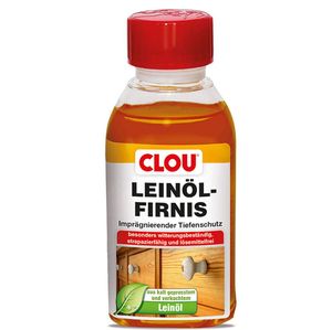 CLOU Leinöl-Firnis: Imprägnierender Tiefenschutz, 150ml
