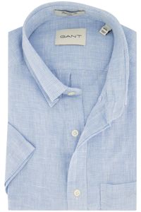 Gant Freizeithemd mit kurzen Ärmeln Hellblau