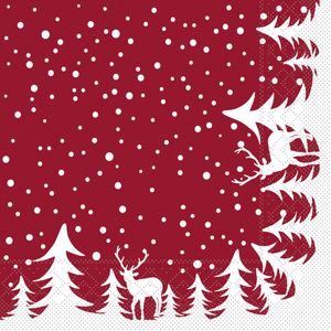 100 Stück Papierservietten Snowflakes 33 40 cm Tissue Servietten Weihnachten