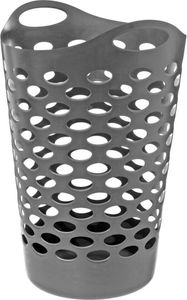 5five Simply Smart Wäschekorb Flex 60 L grau Rund 66x44x43cm Modern