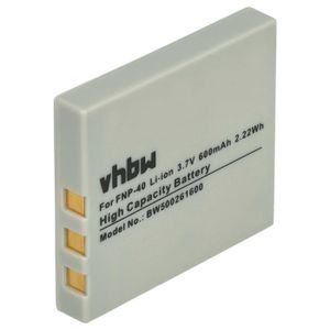 vhbw 1x Akku kompatibel mit Creative Vado Video Cam Videokamera Camcorder (500 mAh, 3,6 V, Li-Ion)