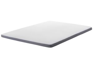 BELIANI Vrchný matrac topper biely so sivým látkový EU 180 x 200 cm hĺbka 6 cm
