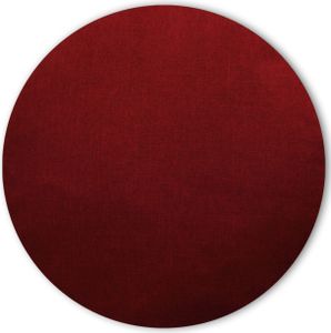 Kissenbezug rund 80 cm bordeaux Leinenoptik Kissenhülle Struktur Deko Kissen