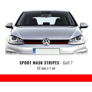Stripes Klebestreifen für Golf 7 Rot 20 mm x 1 mt