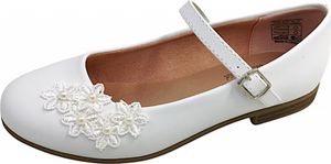 Jane Klain Mädchen Ballerina in Weiß, Größe 37