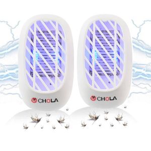2 Stück Elektrischer UV Steckdose Mückenvernichter Insektenvernichter Mückenstecker Insektenlampe Mückenlampe