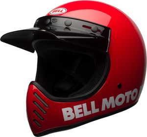Bell Moto-3 Classic Motocross Helm (Red,S  (55/56))