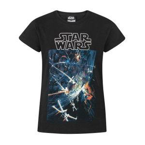 Star Wars - T-Shirt für Mädchen NS6089 (128) (Schwarz)