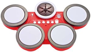 Luna Drum-Set rot elektronisches Schlagzeug Kinder Musikinstrument +3J