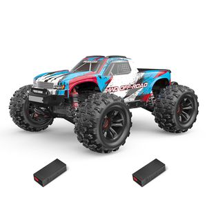 MJX HYPER GO 16209 1/16 Bürstenlose RC-Truck Hochgeschwindigkeits Automodelle 45km/h Ferngesteuerte Trucks mit 2 Akkus, Blau