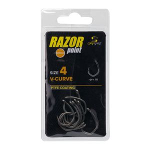 Háčik Carp Spirit V-Curve bez hrotu sivý ACS350096