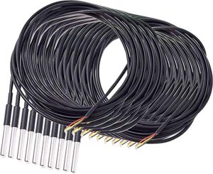 AZ-Delivery Sensoren 3M Kabel DS18B20 digitaler Edelstahl Temperatursensor Temperaturfühler, wasserdicht, 10x 3M Kabel
