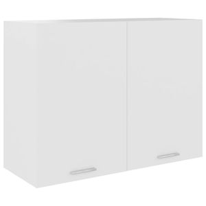 vidaXL Nástěnná skříňka bílá 80x31x60 cm Dřevěný materiál