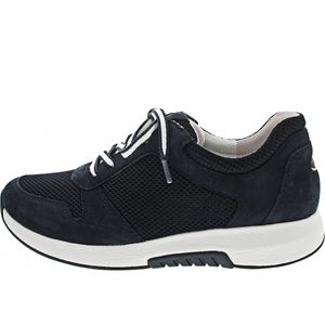 Gabor Comfort Rollingsoft Sneaker - Dunkelblau Mesh Größe: 39 Normal
