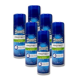 Wilkinson Protect Sensitive Rasierschaum, 200 ml x 6