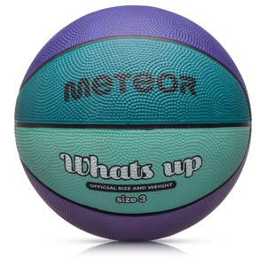 Meteor Basketball What's up Größe 3 Jugend 3-8 Jahre alt 3 lila/marine