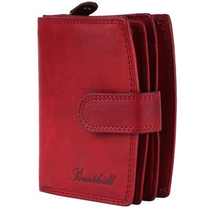 Benthill Damen Geldbörse Echt Leder - Geldbeutel mit RFID Schutz - Portemonnaie mit viele Kartenfächer - Echtleder Vintage Damenbörse inkl. Geschenkbox