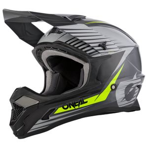 Oneal 1Series Stream Jugend Motocross Helm Farbe: Grau/Gelb, Grösse: Y/XL (53/54)