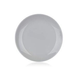 Dezertný tanier servírovací tanier porcelánový tanier dezertný tanier plochý DIWALI sivý 19 cm HOMLA