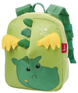 sigikid mini batoh drak, dětský batoh, taška do školky, dětská taška, školka, nylon, zelená, 3 L, 24216
