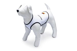 Karlie Fussball EM Hundetrikot - Hundebekleidung - L - Polyester - Weiß - 43 cm