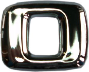 Hermann Schütz 3D-Relief-Chrome-Zahl 0 25x35mm