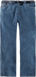 Luigi Morini Jeans blau mit Gürtel Übergröße, Größe:60