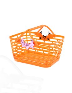 Süßigkeiten-Korb Halloween Deko orange