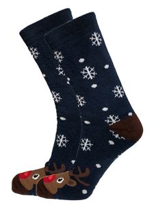 Star socks Ponožky Noel tmavo modré 35-38