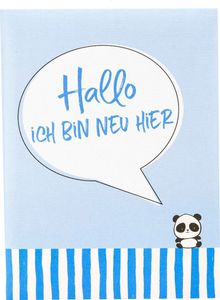 Goldbuch Babytagebuch Ich bin neu hier blau 21x28 cm mit Panda-Motiv
