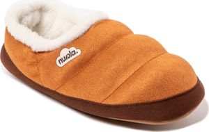 NUVOLA. Hausschuhe Herren Damen rutschfester Sohle warm gepolstert bequem braun 36-37 - UNVEL