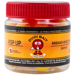 Dudi Bait Pop Up Ananás/Kyselina maslová guľôčky 14mm 20g