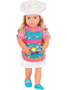 Our Generation Spielwaren Puppe Jenny - Bäckerin mit Buch, 46 cm Stehpuppen Puppen Großpuppen HK22 spielzeugknaller