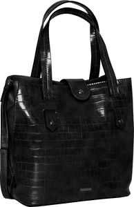 Rieker Damen Shopper Henkeltasche Damentasche H1330, Farbe:Schwarz