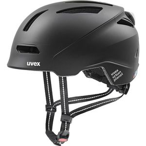 uvex urban planet LED Helm, Farbe:black matt, Größe:58-61 cm