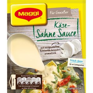 Maggi Für Genießer Käse Sahne Sauce ideal zu Pasta und Gemüse 35g